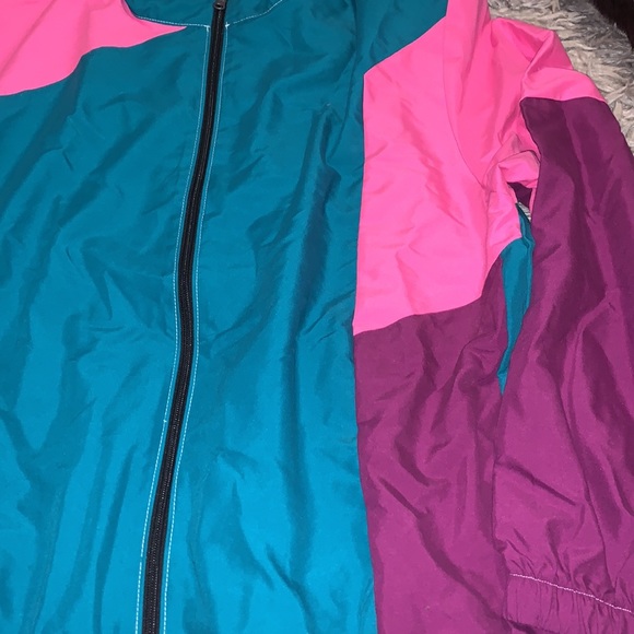 Long Shot Movie 80s 90s Winderbreaker Jacket SXSW Seth Rogen - Picture 2 of 6